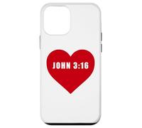 John 3:16 GOD So Loved The World Bible Verse Reference Heart Case for iPhone 12 mini