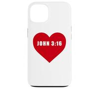 John 3:16 GOD So Loved The World Bible Verse Reference Heart Case for iPhone 13