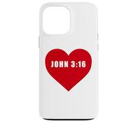 John 3:16 GOD So Loved The World Bible Verse Reference Heart Case for iPhone 13 Pro Max