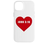 John 3:16 GOD So Loved The World Bible Verse Reference Heart Case for iPhone 14 Plus