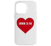 John 3:16 GOD So Loved The World Bible Verse Reference Heart Case for iPhone 14 Pro Max