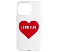 John 3:16 GOD So Loved The World Bible Verse Reference Heart Case for iPhone 15 Pro Max