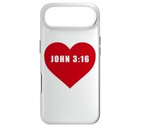 John 3:16 GOD So Loved The World Bible Verse Reference Heart Case for iPhone Air