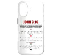 John 3:16 International Bible Salvation Verse EN, CN, HI, AR Case for iPhone 17
