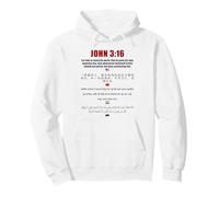 John 3:16 International Bible Salvation Verse EN, CN, HI, AR Pullover Hoodie