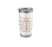 John 3.16 KJV Bible Verse Stainless Steel Insulated Tumbler