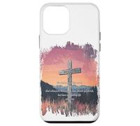 John 3:16 KJV Resurrection Sunday Cross of Jesus Grunge Case for iPhone 12 mini