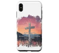 John 3:16 KJV Resurrection Sunday Cross of Jesus Grunge Case for iPhone XS Max