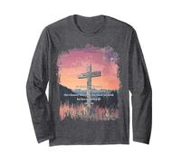 John 3:16 KJV Resurrection Sunday Cross of Jesus Grunge Long Sleeve T-Shirt
