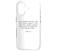 John 3:3 Except You Be Born Again You Cannot See The Kingdom Case for iPhone 17