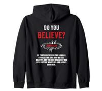John 3:36 He That Believes Not The Son Shall Not See Life Zip Hoodie