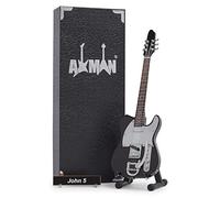 John 5 - Miniature Guitar Replica - Music Gifts - Handmade Ornamental 1/4 Scale - Includes a Display Box, Name Tag and Miniature Guitar Stand
