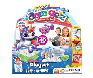 John Adams Aqua Gelz Deluxe Core Playset | Create A Magical Fantasy World | Make 40+ Squishy, Glitter & Glow in the Dark Creations | Mess-Free Play | Age 5+ | Great Gift Idea for Birthday & Christmas