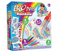 John Adams BLOPENS® Rainbow Activity Set | 6 Reusable Stencils, 6 BLOPENS & 3-in-1 Colour Sprayer | A New Way to Colour & Draw | Age 4+ | Christmas & Birthday Present Idea | Washable & Non-Toxic