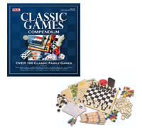 John Adams Classic Games Compendium 100+ Family Board Games Chess Ludo Ages 4+