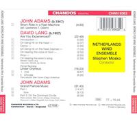 JOHN ADAMS, DAVID LANG; WORKS FOR WIND ENSEMBLE NEW CD