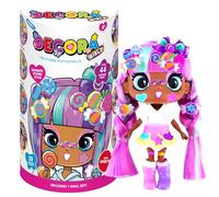 John Adams Decora Girlz | 5" SWEETIE Sticker 'n' Style Fashion Doll | Sweetie features 44 colourful accessories including dress, shoes, bag, comb, sticker sheets | Dolls & Accessories | Ages 4+