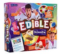 John Adams Edible Science Kit: 15 Fun Food Experiments | STEM Toy | Age 8+ | Create, Eat & Enjoy Food Such As Chocolate Spaghetti, Edible Slime & Sugar Crystal Geode | Gift Idea Birthday, Christmas