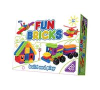 John Adams | Fun Bricks 50 Piece Set: Build and play | Preschool Building Blocks | Ages 18m+