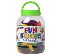 John Adams | Fun Bricks 100 Piece Tub: Build and play | Preschool Building Blocks | Ages 18m+