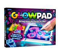 John Adams GLOWPAD | Light-Up Drawing Pad | Mess-Free Arts and Crafts for Kids | Designs Change Colour & Glow | Light & Ideal for Travel | 8 Board Li