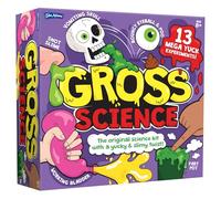 John Adams, Gross Science Experiment Kit: Fun Filled Experiments with a Yucky and Slimy Twist, Science and Stem Toys, Ages 8+, Red