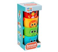 John Adams | Play Tots - Animal Bath Buckets | 4 colourful character bathtime buckets with different and fun sprinkle effects | Baby and Toddler Toys
