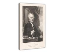 John Adams Portrait 1828 Vintage President Poster Bedroom Canvas Decor Print Wall Art Office Room Aesthetic Decor Gift Frame 16x24inch(40x60cm)