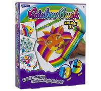John Adams, Rainbow Brush Animal Activity Set: Create Amazing Rainbow Style Animal Pictures, Arts and Crafts, Ages 6+