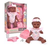 John Adams, Tiny Tears - Baby Classic Black Doll - 38cm crying and wetting hard body doll: One of the UK's best loved doll brands, Nurturing Dolls, Ages 18m+