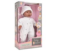 John Adams | Tiny Tears - Baby Soft - 38cm soft bodied doll in white outfit: One of the UK's best loved doll brands! | Nurturing Dolls| Ages 10m+