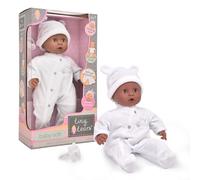 John Adams | Tiny Tears - Baby Soft - 38cm soft bodied doll in white outfit: One of the UK's best loved doll brands! | Nurturing Dolls| Ages 10m+