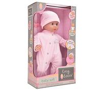 | Tiny Tears - Baby Soft - 38cm soft bodied doll in pink outfit: One of the UK's best loved doll brands! | Nurturing Dolls| Ages 10m+