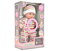 John Adams | Tiny Tears - Teeny Baby - 30cm soft bodied doll with 16 interactive sounds: One of the UK's best loved doll brands! | Nurturing Dolls | Ages 10m+