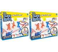 John Adams | ZipLinx - Hi-Fly Set: high-flying chain-reaction fun! | Jumping Domino Action | Domino and Tile Games | Ages 6+,Yellow (Pack of 2)