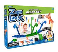 John Adams | ZipLinx - Triple Tower Blast Set: high-flying chain-reaction fun! | Jumping Domino Action | Domino and Tile Games | Ages 6+