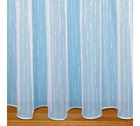 John Aird - Brooklyn Slub Design Lead Weighted Net Curtain - Sold In Set Sizes (6 Metres Width, Drop: 81" (206cm))