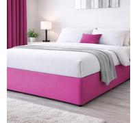 John Aird Elasticated Bed Valance Divan Base Cover Skirt (Fuchsia, Double)