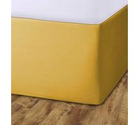 John Aird Elasticated Bed Valance Divan Base Cover Skirt (Ochre, Single)