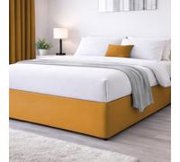 John Aird Elasticated Bed Valance Divan Base Cover Skirt (Ochre, Super King)