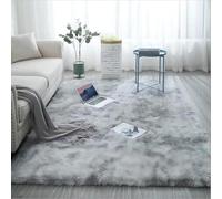 John Aird Fluffy Shaggy Area Rug Soft Plush Carpet for Living Room Bedroom - Modern Thick Pile Floor Mat - Cosy Non-Slip Shag Rug (Light Grey, 160cm x 230cm)