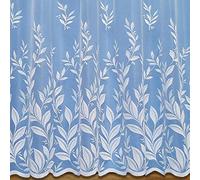 John Aird Joane Floral Net Curtain ~ Width Sold By The Metre (Drop: 48" (122cm))
