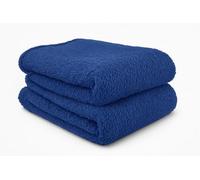 John Aird Pet Blanket - Soft Teddy Fleece Throw - Dog Cat Guinea Pig Rabbit (Blue, Large (125 x 150cm)