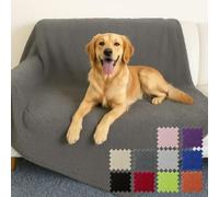 John Aird Pet Blanket - Soft Teddy Fleece Throw - Dog Cat Guinea Pig Rabbit (Grey, X Large (150 x 200cm)