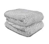 John Aird Pet Blanket - Soft Teddy Fleece Throw - Dog Cat Guinea Pig Rabbit (Silver, Large (125 x 150cm)