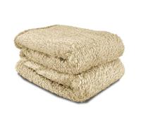 John Aird Teddy Fleece Cozy Bed Sofa Throw Blanket (Cream, Single (125 x 150cm)