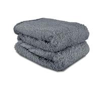 John Aird Teddy Fleece Cozy Bed Sofa Throw Blanket (Grey, Single (125 x 150cm)