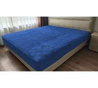 John Aird Teddy Fleece Fitted Bed Sheet Soft Warm Fluffy Thermal Bedding (Blue, Double)