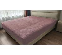 John Aird Teddy Fleece Fitted Bed Sheet Soft Warm Fluffy Thermal Bedding (Blush Pink, Double)