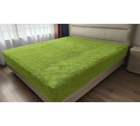 John Aird Teddy Fleece Fitted Bed Sheet Soft Warm Fluffy Thermal Bedding (Lime, Double)